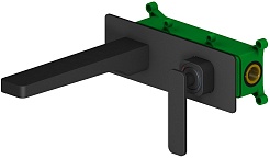 Timo Смеситель для раковины встроенный Torne 4371/03SM черный – фотография-1
